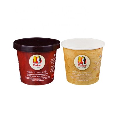 Disposable custom ice cream box with cover 2oz 4oz 5oz 6oz 8oz 10oz 12oz 16oz 18oz 20oz